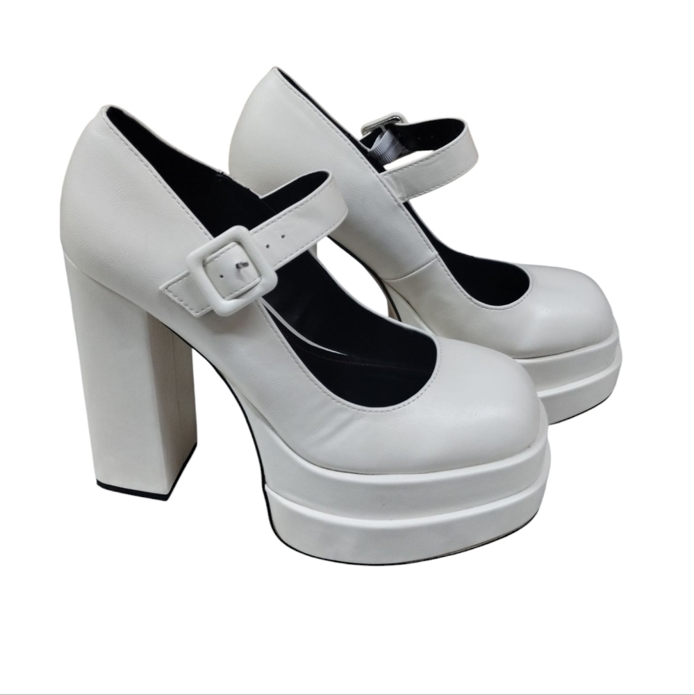 Y2k Bamboo Women's Size 8 Chunky Platform Dollcore Festival Mary Janes